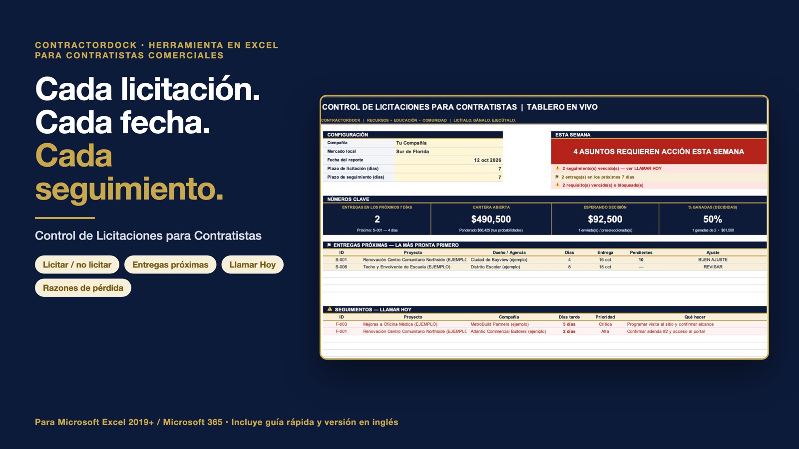 Control de Licitaciones para Contratistas